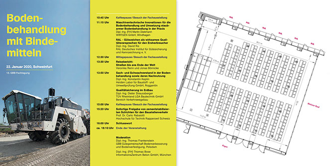 Fachtagung in Schweinfurt – Poster und Saalplan